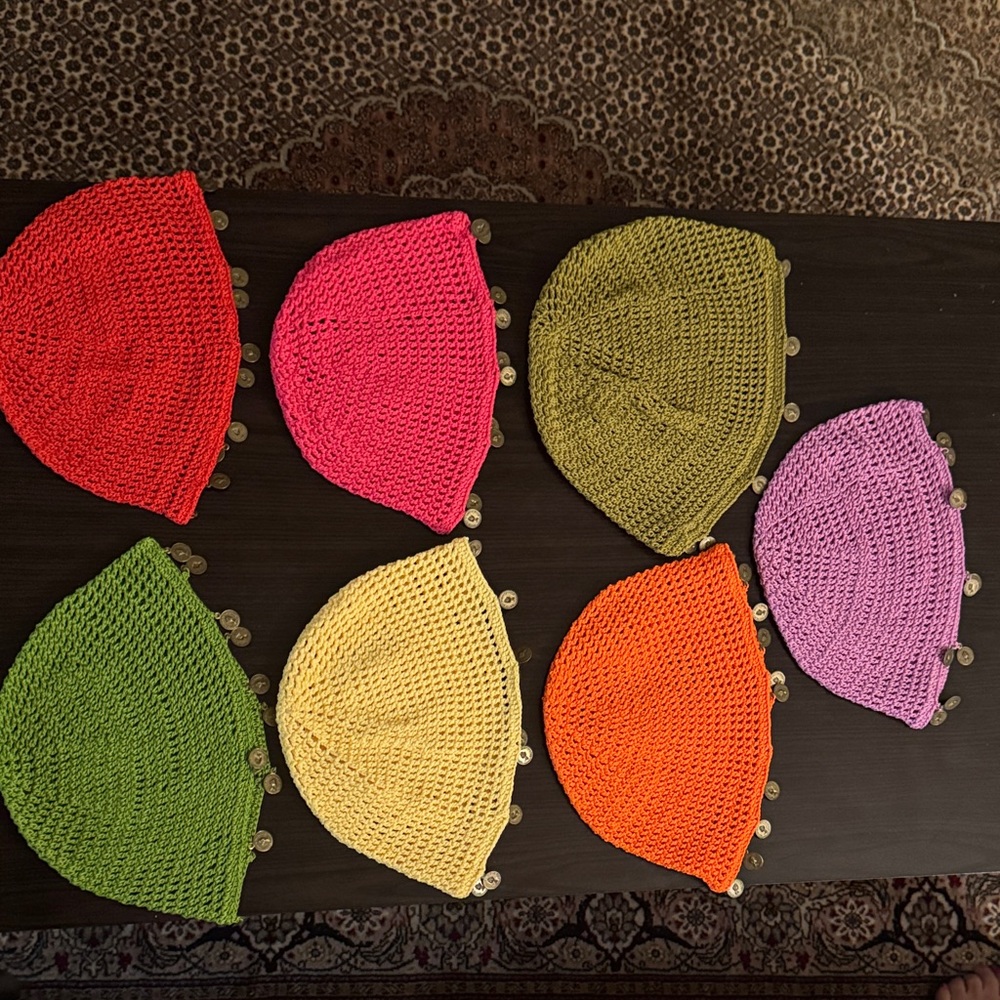 Colorful Knit Beanie Set